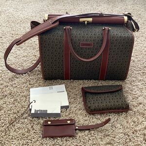 Hartmann Vintage Monogrammed Cosmetic Case